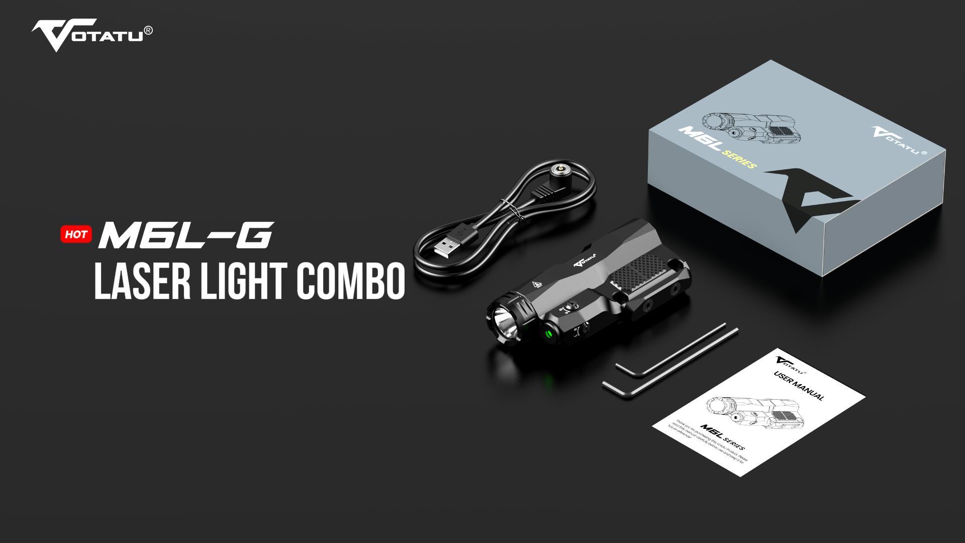 Amazon.com: VOTATU M6L-G Picatinny/Mlok Flashlight Laser Combo